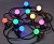 Гирлянда белт-лайт 5м 10 ламп RGB IP65 шнур черн. 3м 230В транзит IEK LGDU601-3-010-05-B-S-65
