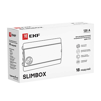 Щит ЩРВ-П-18 "SlimBox" IP41 бел. дверца PROxima EKF sb-v-18w
