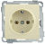 Розетка 1-м СП Bolero РС11-1-0-Б 16А IP20 с заземл. механизм крем. IEK ERB11-K33-16