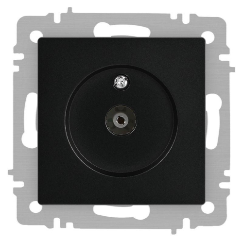 Розетка телевизионная одиночная TV СП Accent 6-301-05 IP20 антрацит Intro