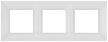 Рамка 3-м Elegance 14-5003-01М для розеток и выключателей матов. бел. Эра Б0065816
