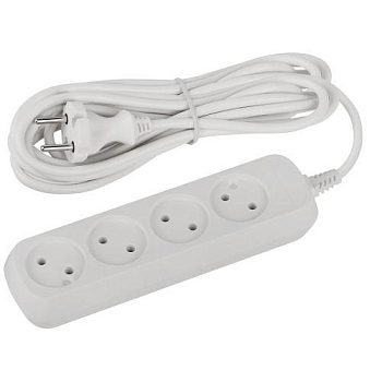 Удлинитель 4х5м без заземл. ПВС 2х0.75 UDL-10-450 Greenline Эра Б0065063