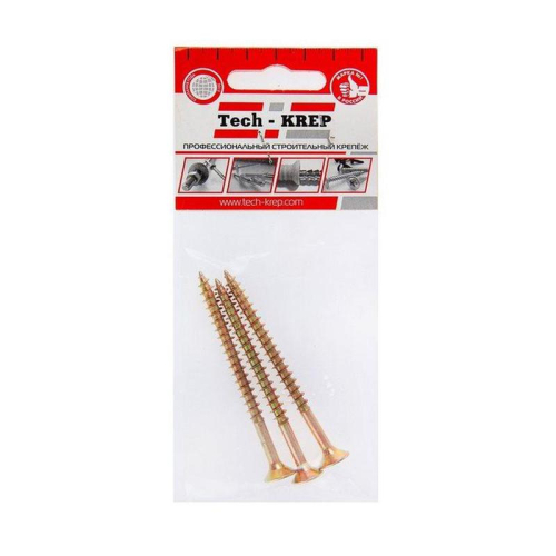 Саморез ШУж 6.0х80 потайной головкой (уп.3шт) Tech-Krep/Zitar 102521