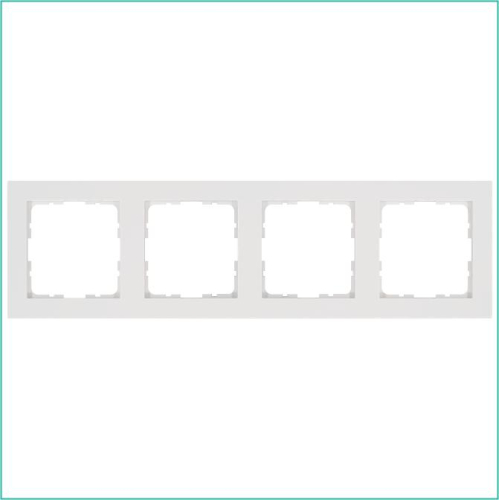 Рамка 4-м G-Classic бел. глянцевый Jasmart G1004W