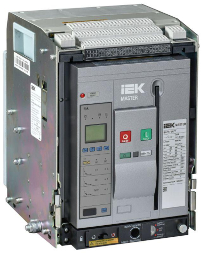Выключатель автоматический воздушный 3п A 1600А 65кА AC ВА77 W3P EA выдвижн. с комплектом аксессуаров MASTER IEK MI-ACB10-3WA-065-1600-ACF