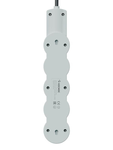 Удлинитель 4х1.5м с заземл. 10А IP20 2хUSB-А + 1хUSB-C 2500Вт 220В ПВС 3х1 с выкл. черн. КОСМОС YKsm1.5m4g-Z-VU10А-B