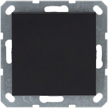 Переключатель проходной 1-кл. 10А IP20 механизм черн. матов. soft touch Jasmart G3012PB