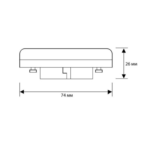 Лампа светодиодная LED12-GX53/865/GX53 12Вт рефлектор матовая 6500К холод. бел. GX53 150-265В Camelion 13615