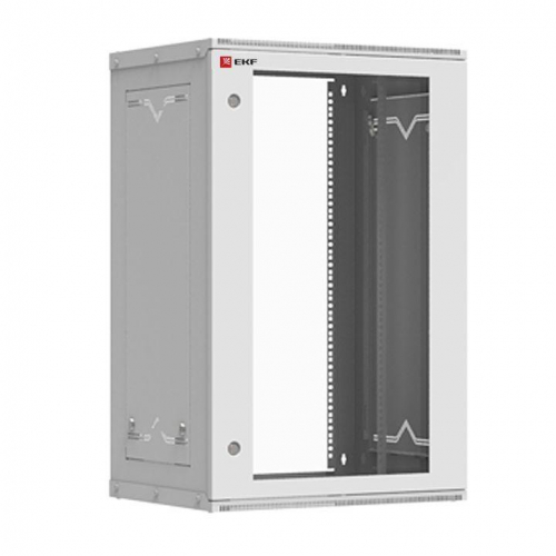 Шкаф телекоммуникационный Astra A 18U 600х450 настенный разборный дверь стекло PROxima EKF ITB18G450D