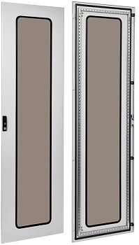 Дверь металлическая со стеклом 2000х600 FORMAT IEK YKM40D-FO-DG-200-060