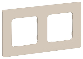Рамка 2-м СП FLITE РУ-2-К-ФлЛ льняной IEK FI-M22-32-20-K88