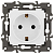 Розетка Elegance 14-2102-01М 16А 250В 2P+E Schuko защ. шторки матов. бел. Эра Б0065804