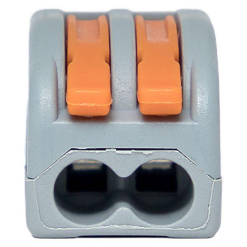 Клемма строительно-монтажная СМК 222-412 с рычагом 2 отверстия (блист.20шт) PROxima EKF plc-smk-412b-20