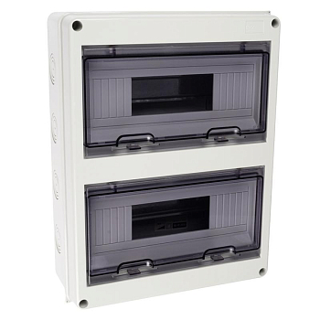 Бокс модульный накладной PDB/W 4024 GR (ЩРН-ПГ-24) IP65 пластик. Pro JazzWay 5072145