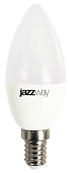 Лампа светодиодная PLED-LX 8Вт C37 свеча матовая 5000К холод. бел. E14 JazzWay 5028500