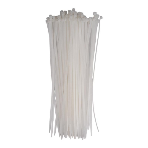 Хомут кабельный PCT 4.8х300-100WH 4.8х300 PA6.6 бел.(уп.100шт) JazzWay 5054035