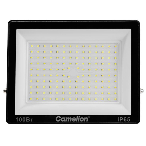 Прожектор светодиодный LFL-10004 C02 LED SMD 100Вт IP65 6500К 10000лм 230В 245х233.5Х31 черн. Camelion 16333