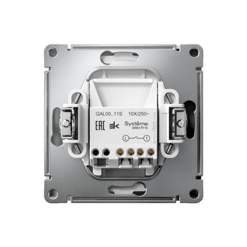 Выключатель 1-кл. ArtGallery 10AX быстрозажим. клем. механизм лотос SE GAL001311S