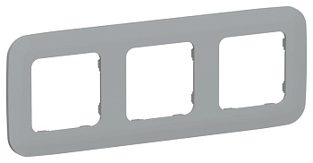 Рамка 3-м СП FLITE РУ-3-А-ФлС сер. IEK FI-M32-31-20-K03