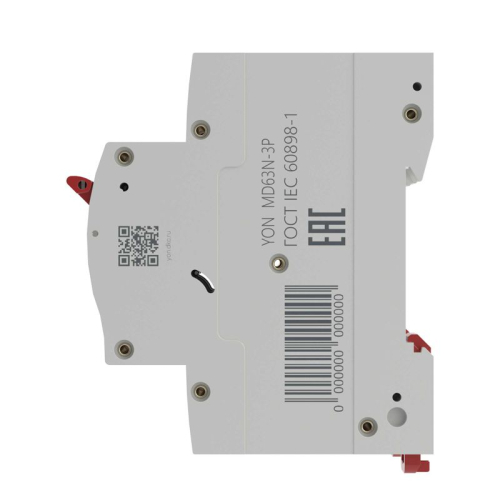 Выключатель автоматический модульный 3п D 40А 6кА Max типа MD63N YON MD63N-3PD40