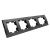Рамка 4-м Бриллиант горизонт. графит Universal 7947502-Gr Рамка 4-м Бриллиант горизонт. графит Universal 7947502-Gr