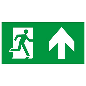 Этикетка самоклеящаяся INFO-SSA-127 бэклит 259х135мм Человек-стрелка-вверх зел. SSA-103 ЭРА Б0064714