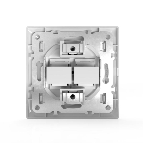 Розетка компьютерная 2-м СП AVA в сборе бел. TOKOV LIGHT TKL-AV-RC2-C01