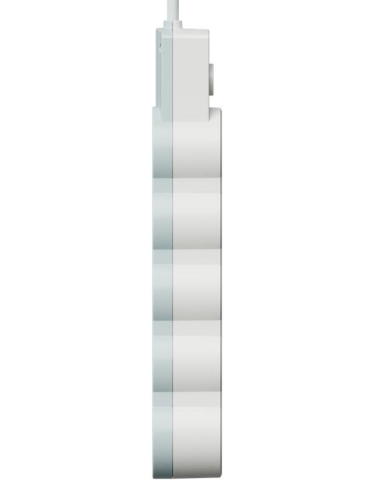 Удлинитель 4х5м с заземл. 10А IP20 USB type-Aх2 + type-C 2500Вт 220В ПВС 3х1 с выкл. бел. КОСМОС YKsm5m4g-Z-VU10А-W