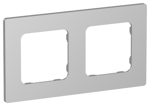 Рамка 2-м СП FLITE РУ-2-К-ФлА алюм. IEK FI-M22-32-20-K47