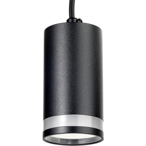 Светильник трековый подвес ARTLINE 55х55х100мм GU10 230В алюм./пластик. 2.6кв.м черн.н. Ritter 59930 6