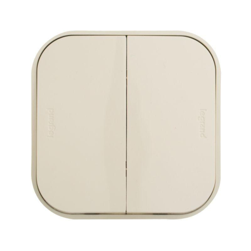 Выключатель 2-кл. ОП Quteo 10А IP20 10AX сл. кость IEK 782232