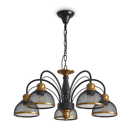 Светильник Caz 5х60Вт E27 IP20 подвесной Freya FR5527PL-05BBZ