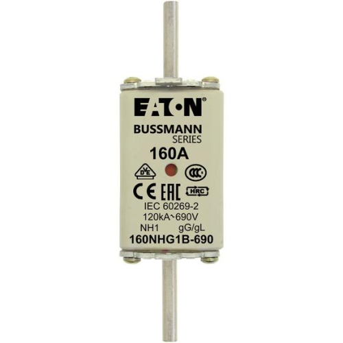 Предохранитель NH 160A 690В gG 1 двойн. индикация EATON 160NHG1B-690