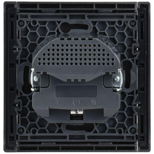 Розетка FORTE&PIANO FP545 16А USB A+A 3.1А с заземл. защ. шторки винт. крепл. сталь IEK FP-R14-16-U21-D31-K46