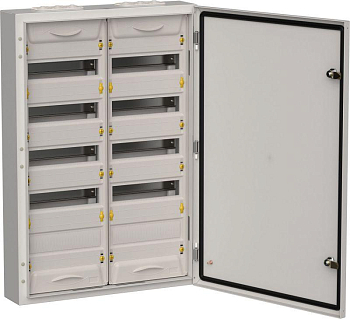 Корпус ЩРн-120 (2х60) TITAN 5 835х570х140 IP54 метал. сер. IEK TI5-50-N-2X060-54-7035