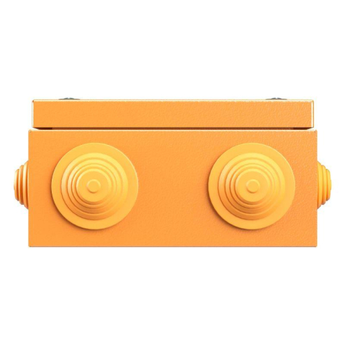 Коробка ответвительная FS 150х150х80мм 6р 450В 32А 10кв.мм нерж. контакт с каб. вводами и клеммн. IP55 сталь. DKC FSK31610