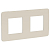 Рамка 2-м UNICA STUDIO шампань/бел. SchE NU280424
