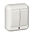 Выключатель 2-кл. ОП Прима 6А IP20 250В с подсветкой с изолир. пластиной бел. SchE A56-007I-B