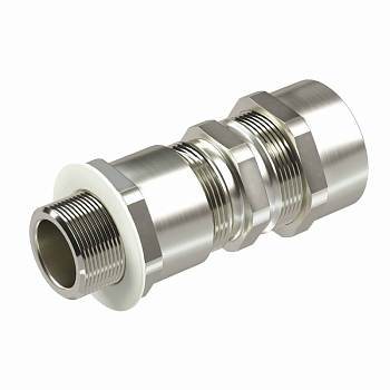 Ввод кабельный серии КА для бронир. кабеля М50х1.5 d30.8-39мм D36-46мм никелированная латунь IP66/IP68 DKC KA6MHK