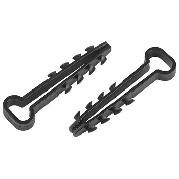 Дюбель-хомут 6-12мм для плоского кабеля NO-225-223 черн. (уп.10шт) Эра Б0066301