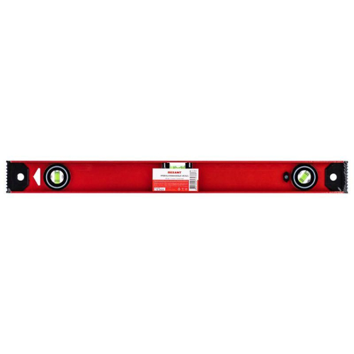 Уровень алюминиевый "Рельс" 600мм 3 глазка (1 поворотный) Rexant 12-9211