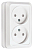 Розетка 2-м ОП Рим 10А IP20 без заземл. защ. шторки бел. EKF ENR10-102-100