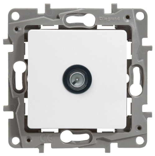 Розетка телевизионная оконечная TV СП Etika 5дБ 5-862МГц механизм бел. IEK 672265