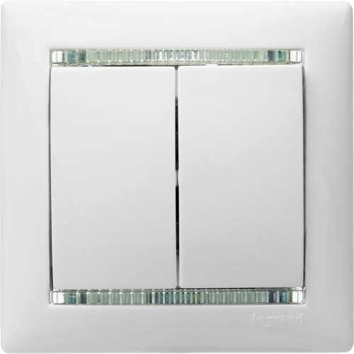 Рамка 1-м Valena бел./крис. Leg 774461