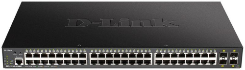 Коммутатор настраиваемый DGS-1250-52XMP/A1A 48G 4SFP+ 48PoE+ 370Вт D-Link 1750558