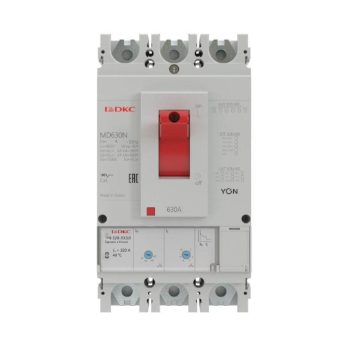 Выключатель автоматический 3п 630А 40кА Ir 0.4…1xIn Isd 1.5…10xIn YON MD630N-MR1