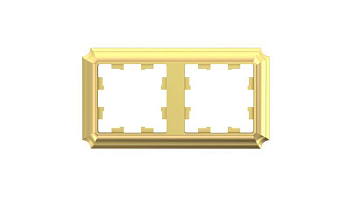 Рамка 2-м AtlasDesign Antique универс. зол. SE ATN101602