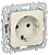Розетка СП FLITE РС11-1-ФлСл 16А с заземл. без защ. шторок безвинтовое крепление механизм сливочный IEK FI-R11-16-1-K86