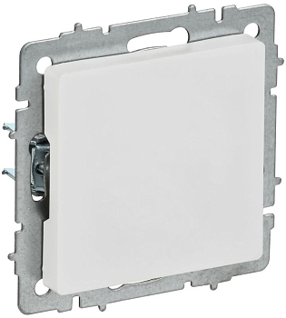 Заглушка BRITE МЗ10-БрАБ с суппортом механизм арктич. бел. IEK BR-PL10-K91