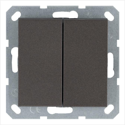 Переключатель перекрестный 2-кл. 10А IP20 механизм мокко Jasmart G3014Z